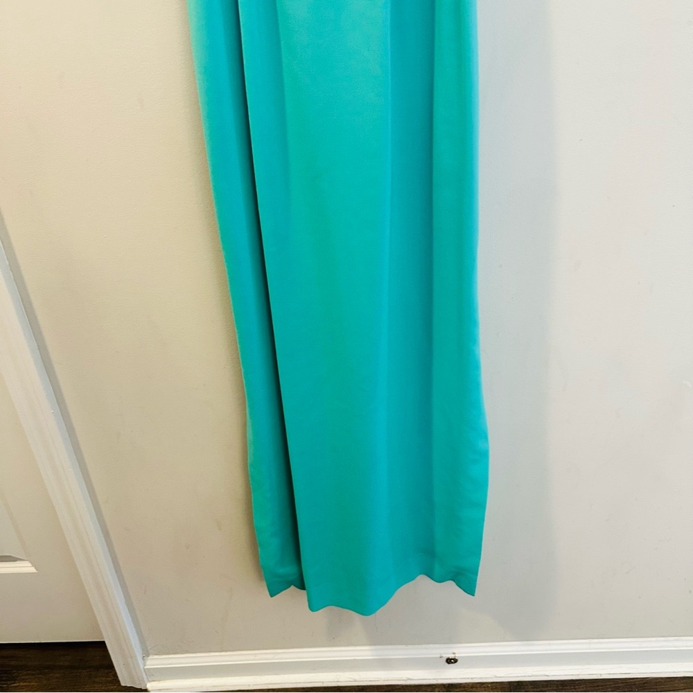 J. Crew Racerback Mint Green Lined Maxi Dress Size 2 Y2K - Picture 5 of 11